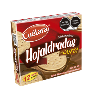 Hojaldradas rellenas de Cajeta